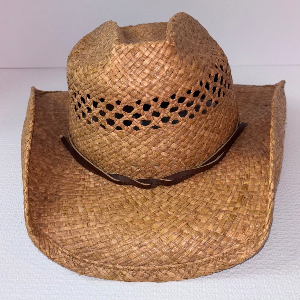 Shady Brady Straw Cowboy Hat XS Hand Made in USA Western Rodeo - Picture 3 of 6